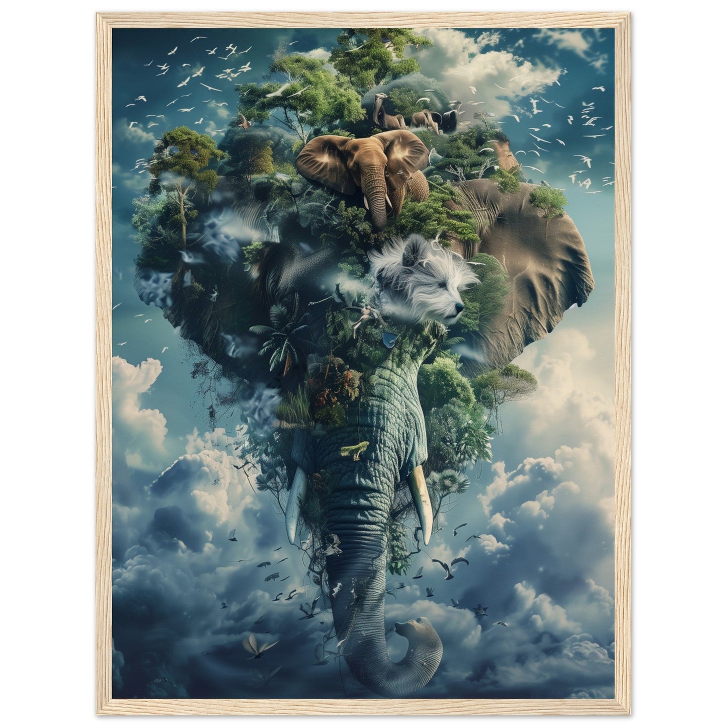 Poster Animaux Fantastiques ( 45x60-cm-Bois-clair)