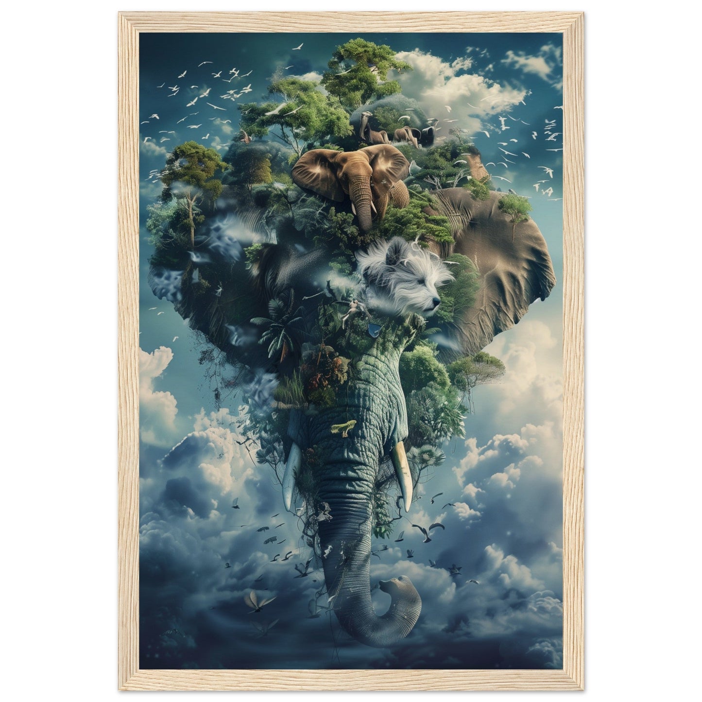 Poster Animaux Fantastiques ( 30x45-cm-Bois-clair)