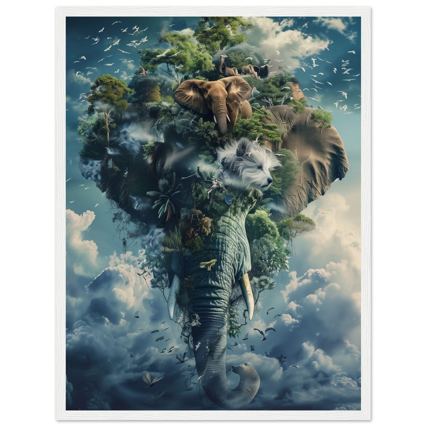 Poster Animaux Fantastiques ( 45x60-cm-Bois-blanc)