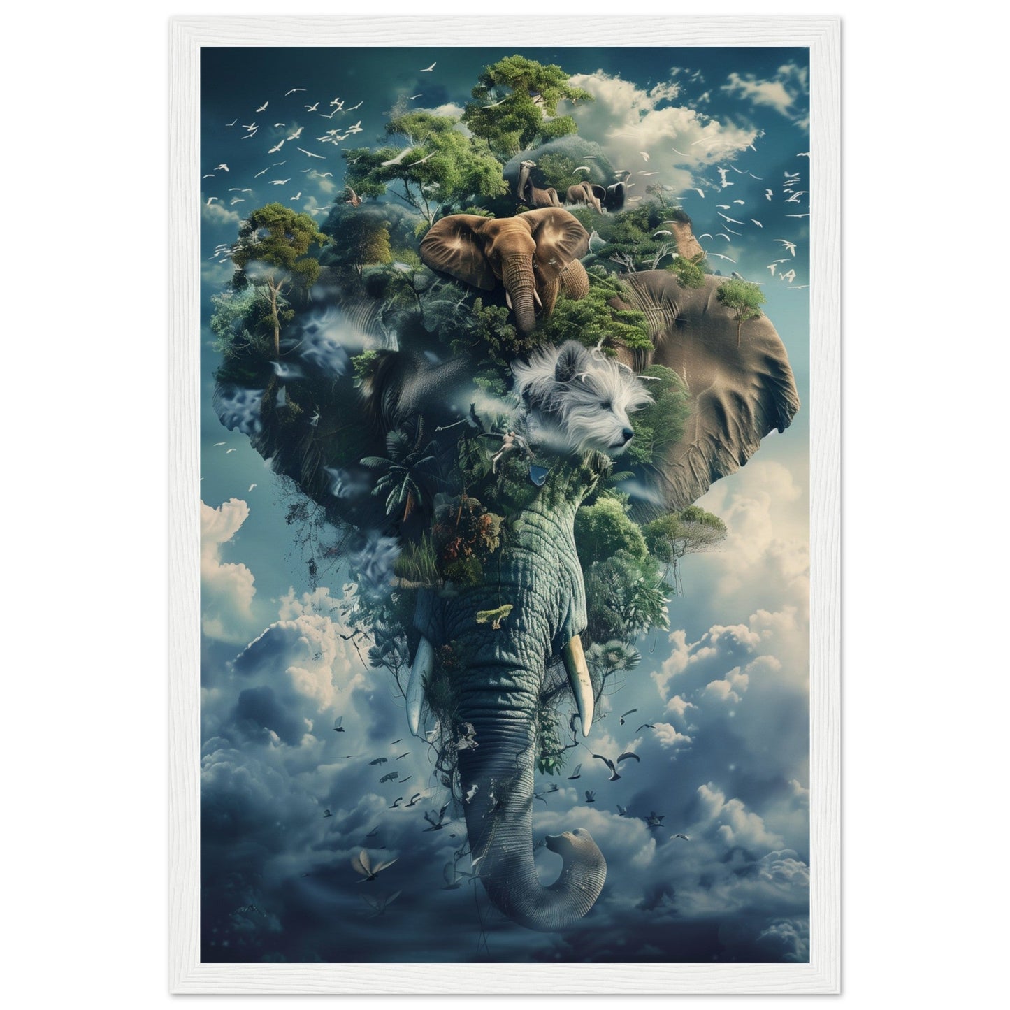 Poster Animaux Fantastiques ( 30x45-cm-Bois-blanc)