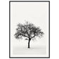 Poster Arbre Noir et Blanc ( 70x100-cm-Bois-noir)