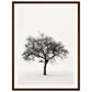 Poster Arbre Noir et Blanc ( 45x60-cm-Bois-foncé)