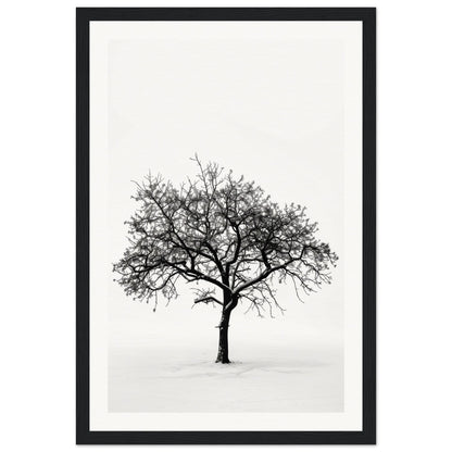 Poster Arbre Noir et Blanc ( 30x45-cm-Bois-noir)