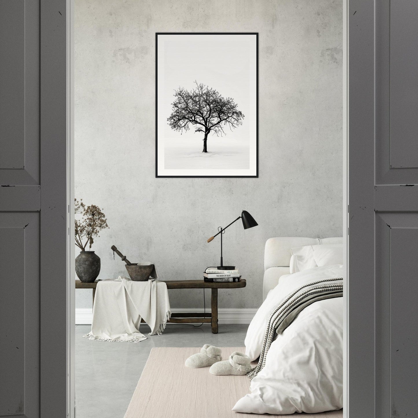 Poster Arbre Noir et Blanc ( )