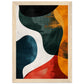 Poster Art Abstrait ( 21x29.7-cm-Bois-clair)