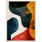 Poster Art Abstrait ( 50x70-cm-Bois-clair)