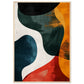 Poster Art Abstrait ( 70x100-cm-Bois-clair)