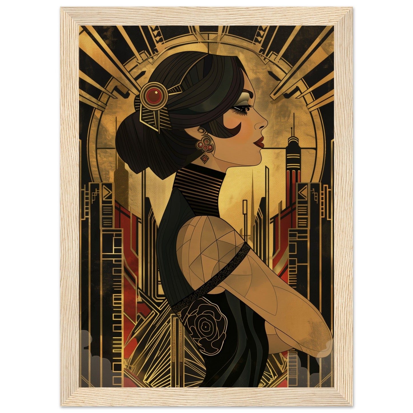 Poster Art Deco 1920 ( Bois-clair-21x29.7-cm)