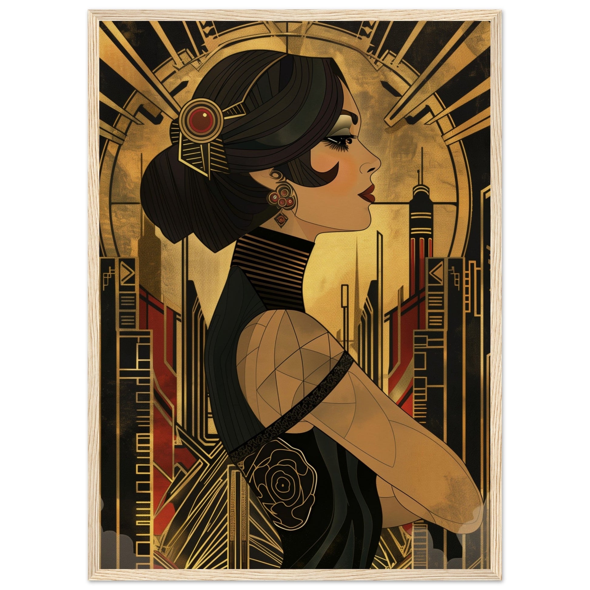 Poster Art Deco 1920 ( Bois-clair-50x70-cm)