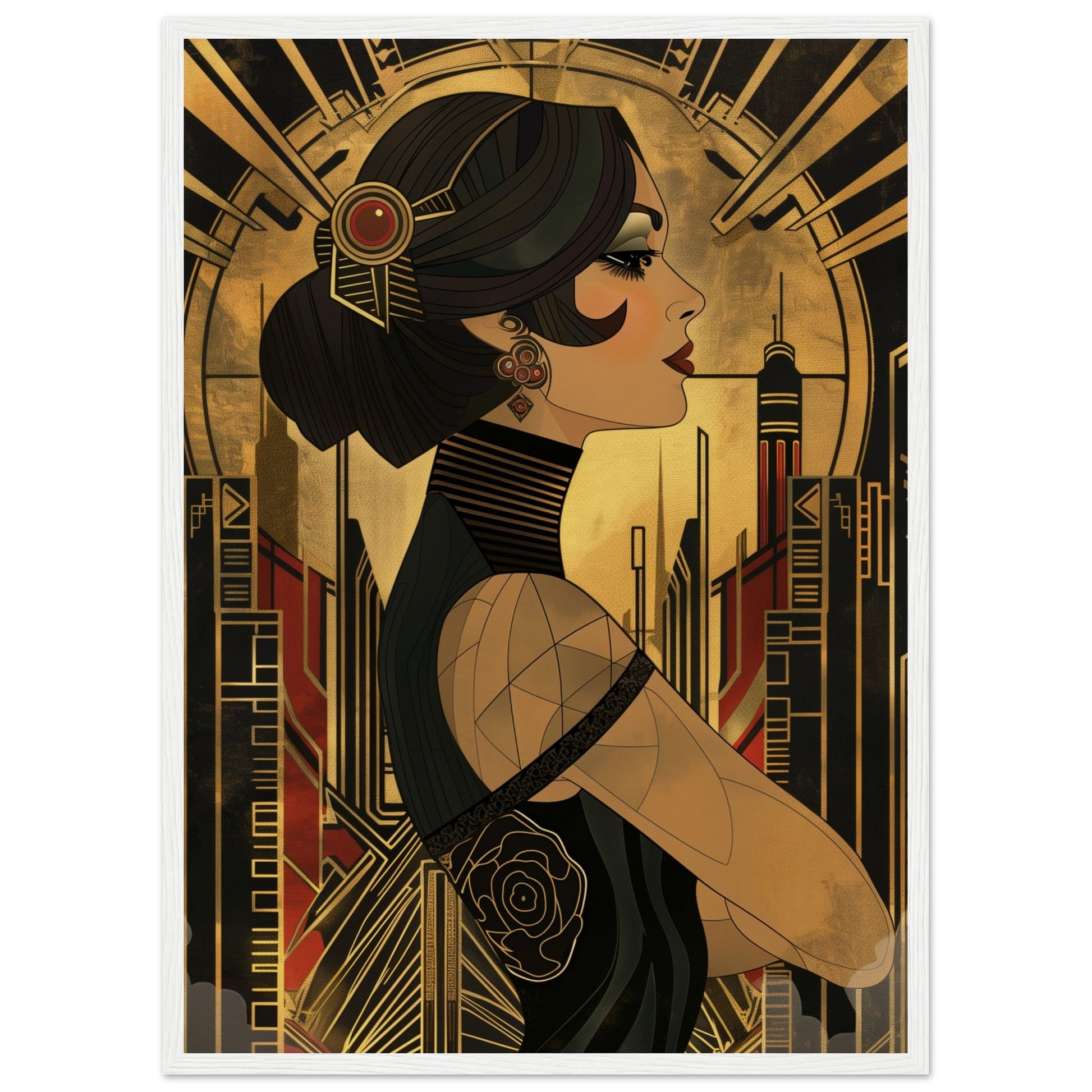 Poster Art Deco 1920 ( Bois-blanc-50x70-cm)