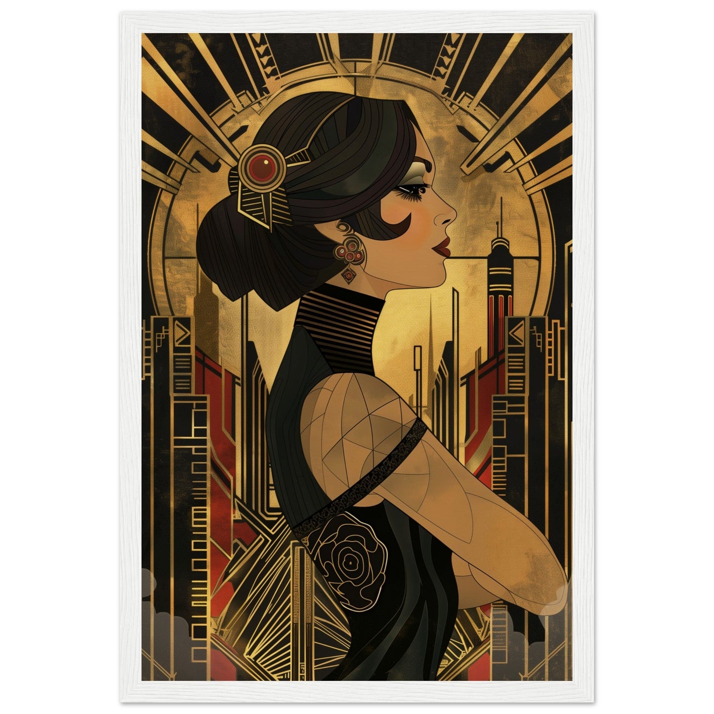 Poster Art Deco 1920 ( Bois-blanc-30x45-cm)