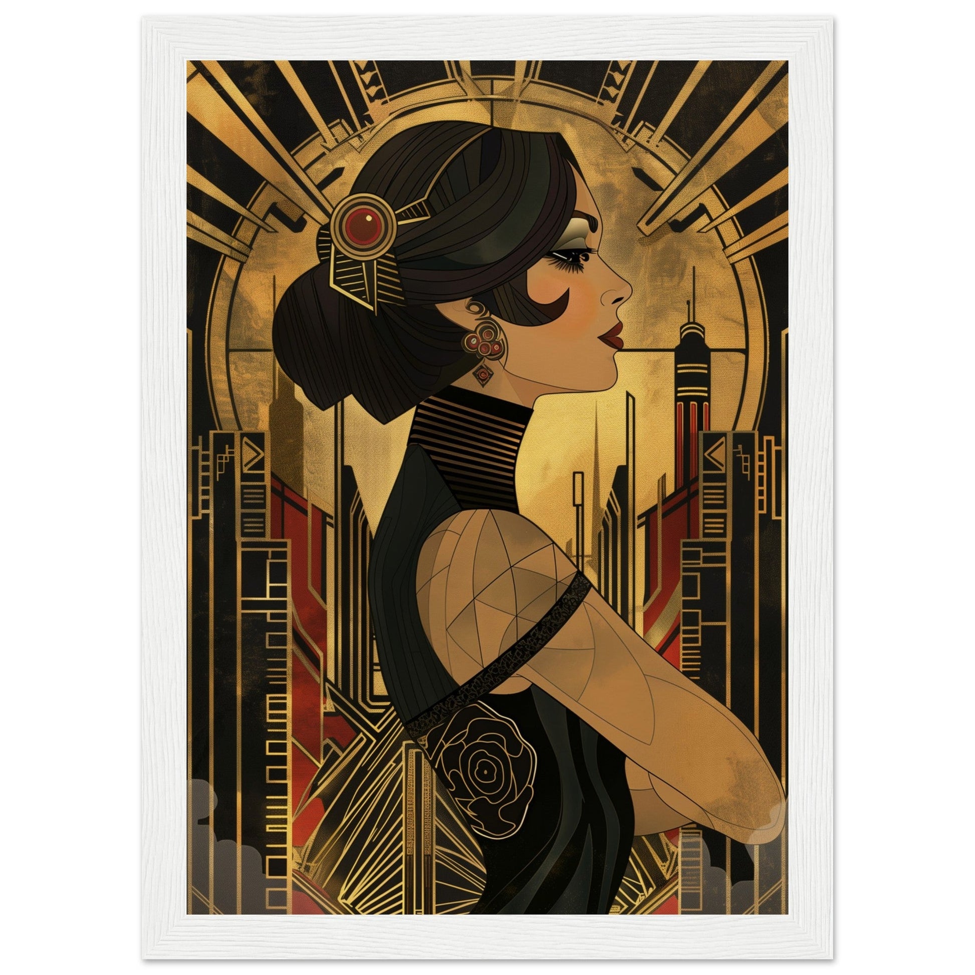 Poster Art Deco 1920 ( Bois-blanc-21x29.7-cm)