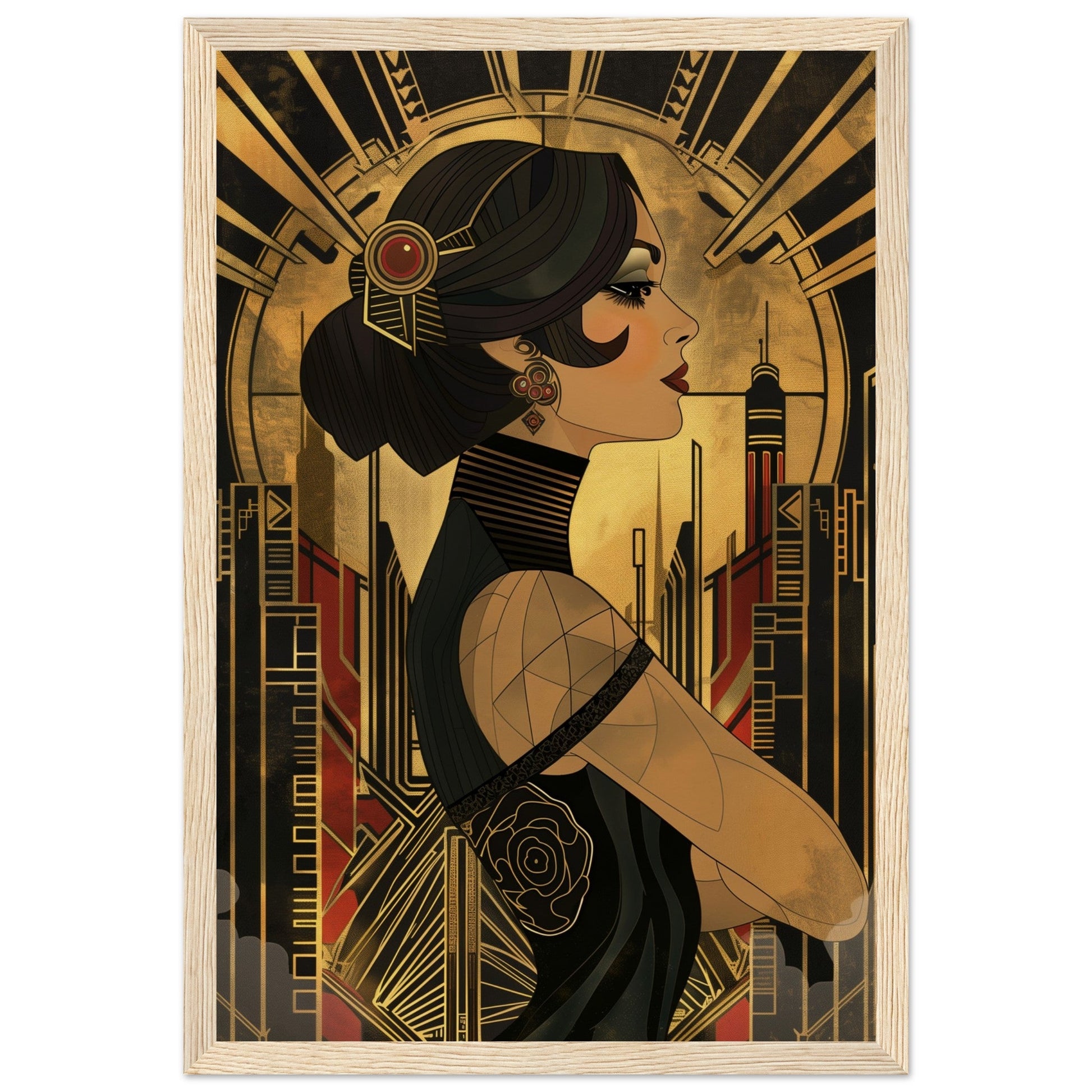 Poster Art Deco 1920 ( Bois-clair-30x45-cm)