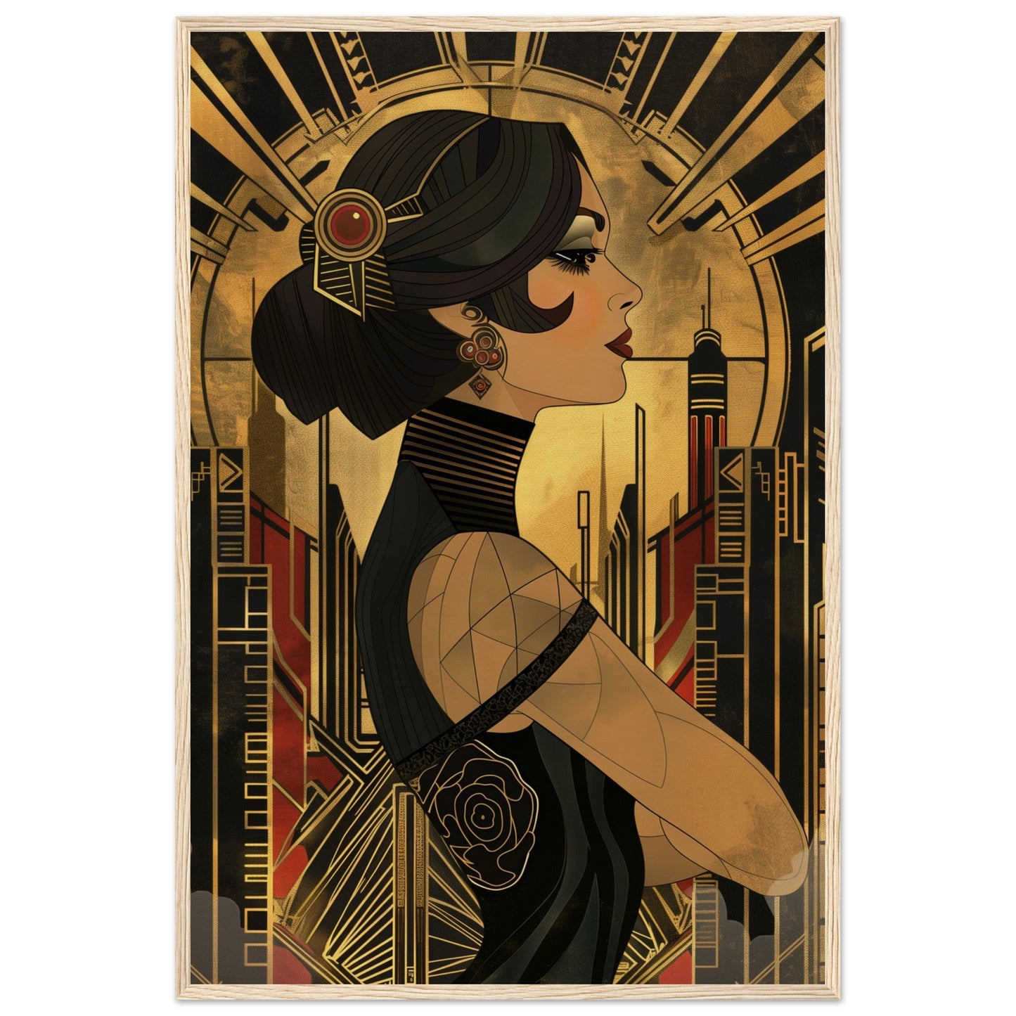 Poster Art Deco 1920 ( Bois-clair-60x90-cm)