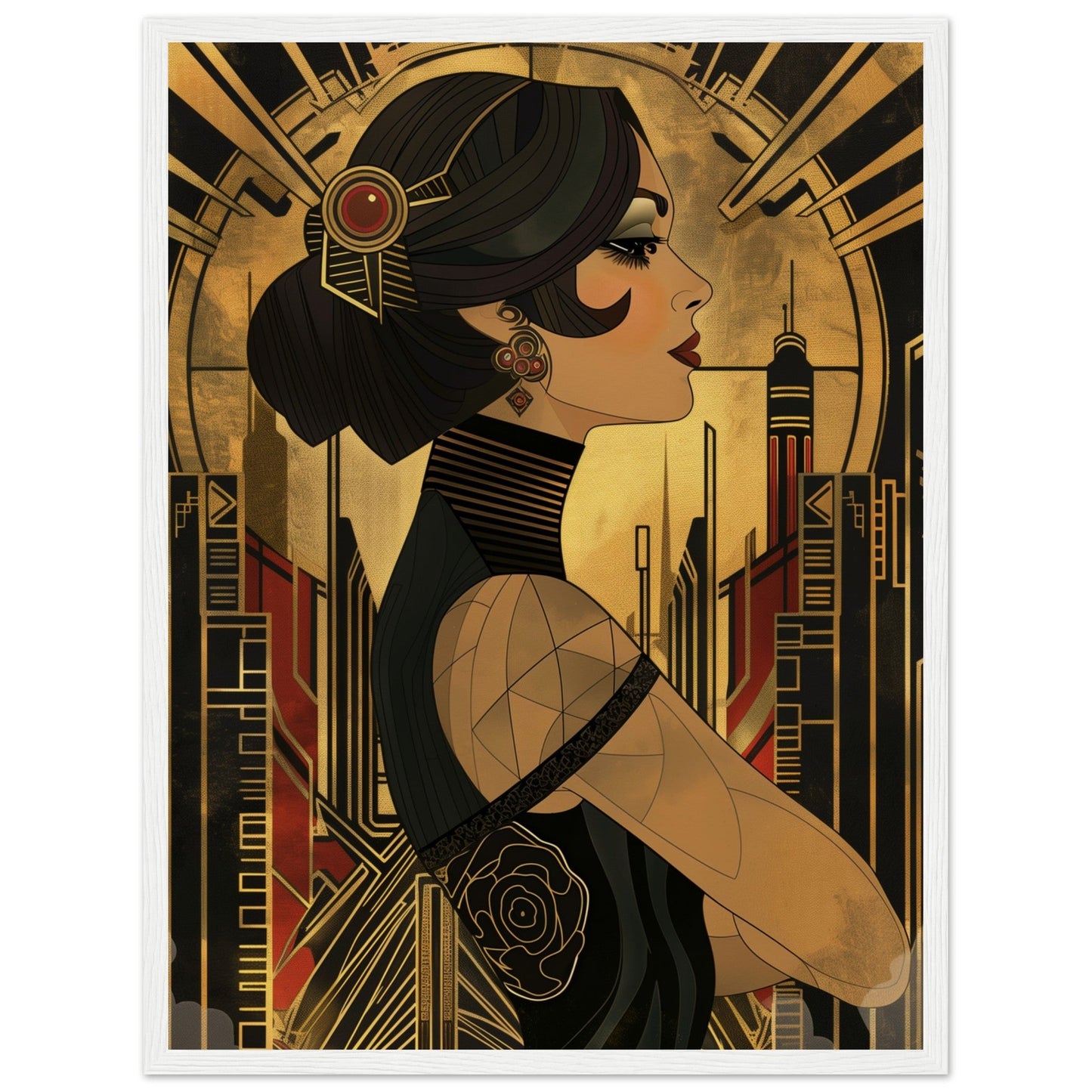 Poster Art Deco 1920 ( Bois-blanc-45x60-cm)