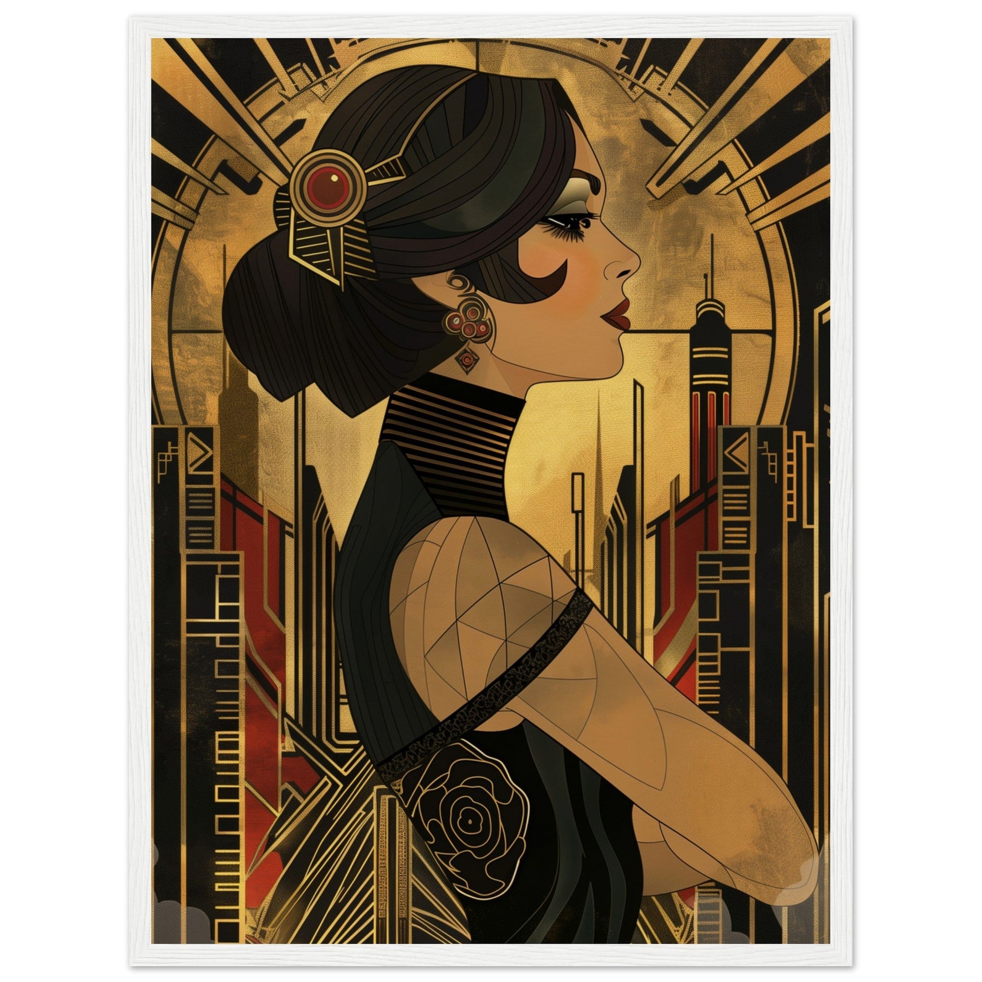 Poster Art Deco 1920 ( Bois-blanc-45x60-cm)