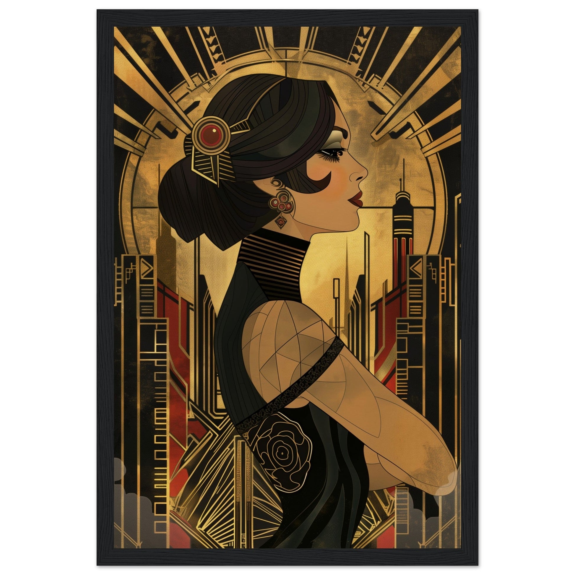 Poster Art Deco 1920 ( Bois-noir-30x45-cm)