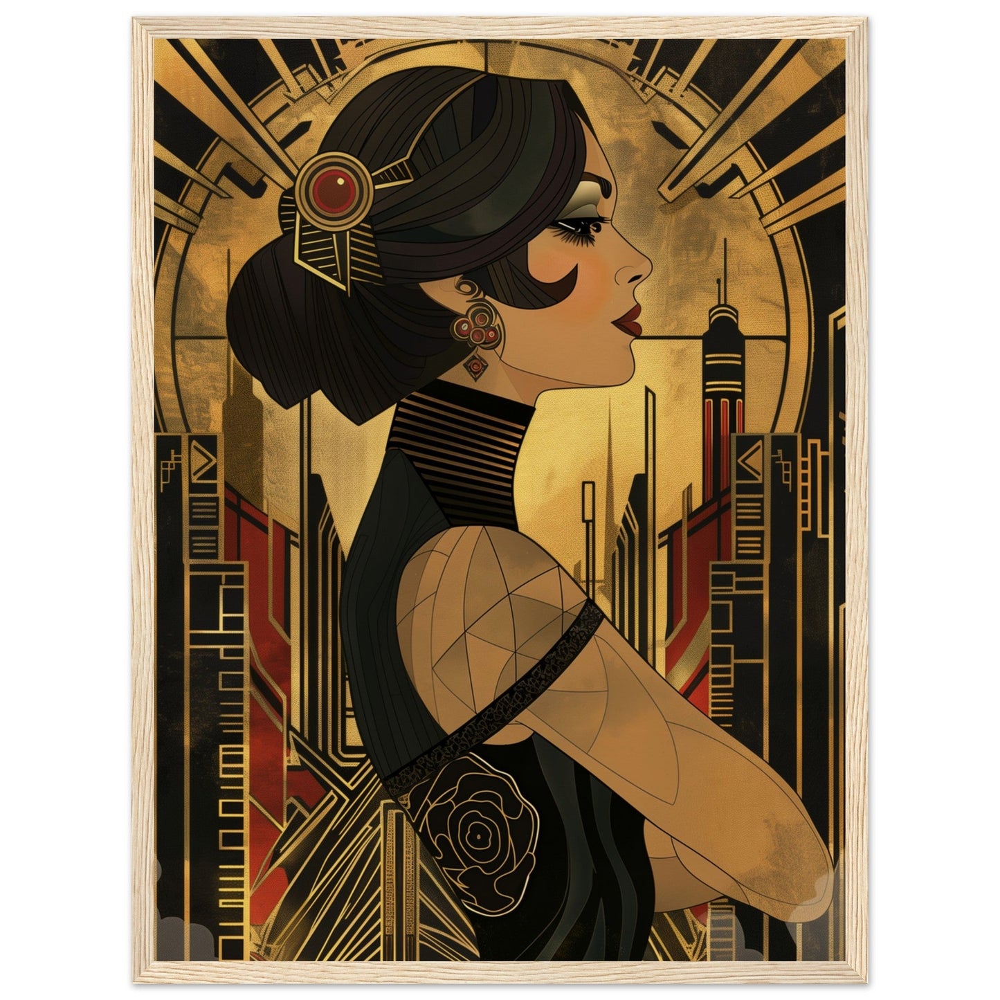 Poster Art Deco 1920 ( Bois-clair-45x60-cm)