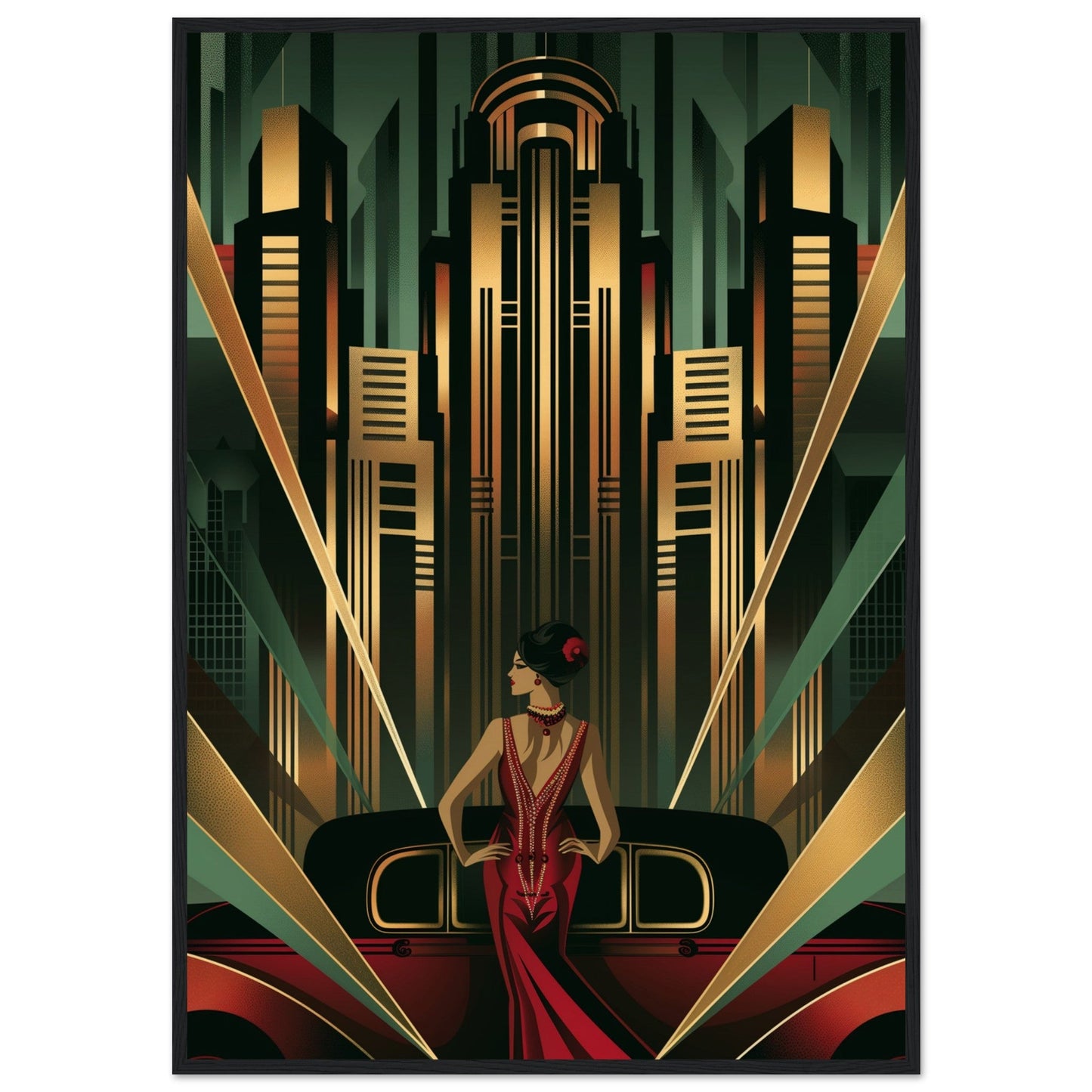 Poster Art Deco 1925 ( Bois-noir-70x100-cm)