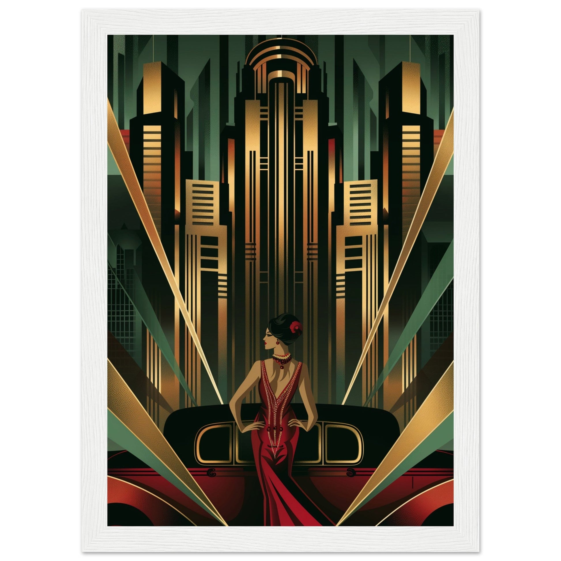 Poster Art Deco 1925 ( Bois-blanc-21x29.7-cm)