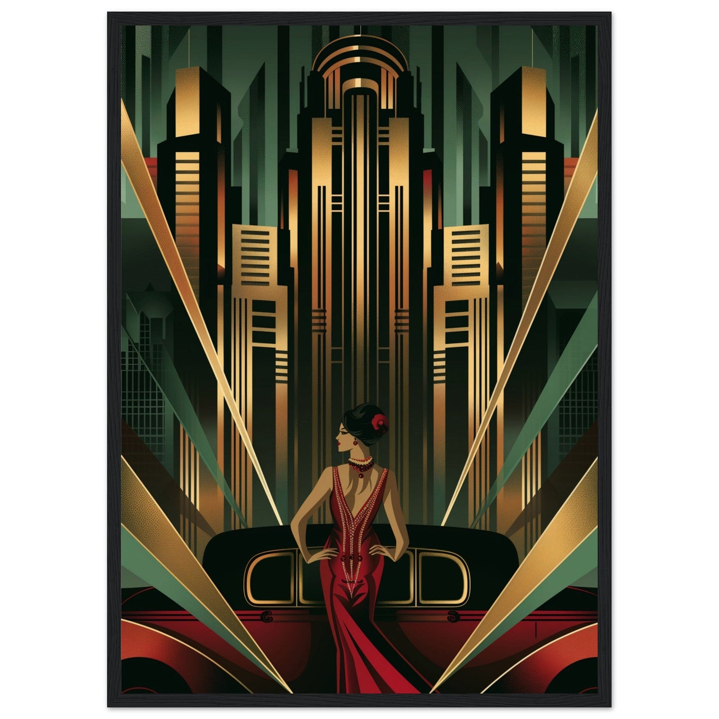 Poster Art Deco 1925 ( Bois-noir-50x70-cm)