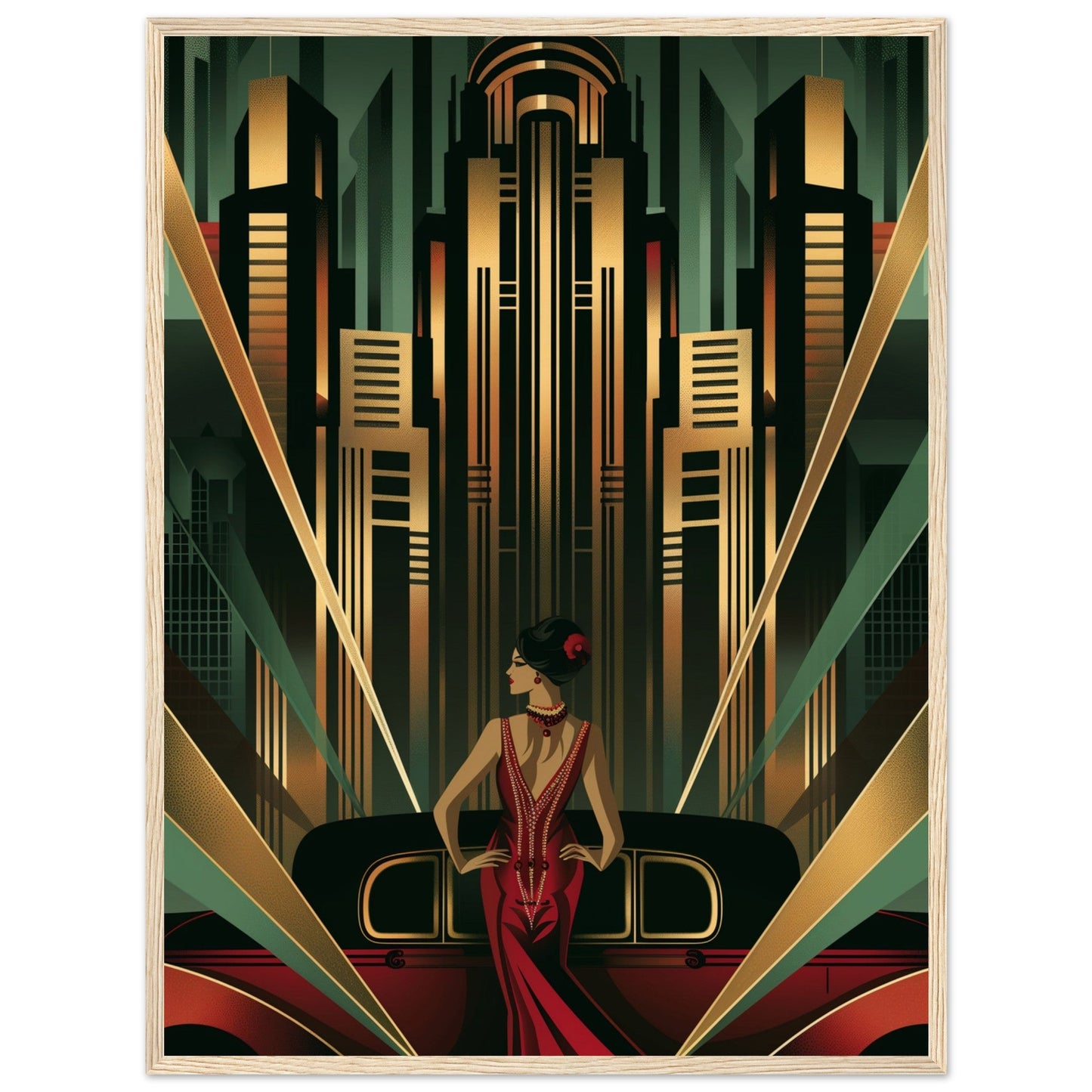 Poster Art Deco 1925 ( Bois-clair-60x80-cm)