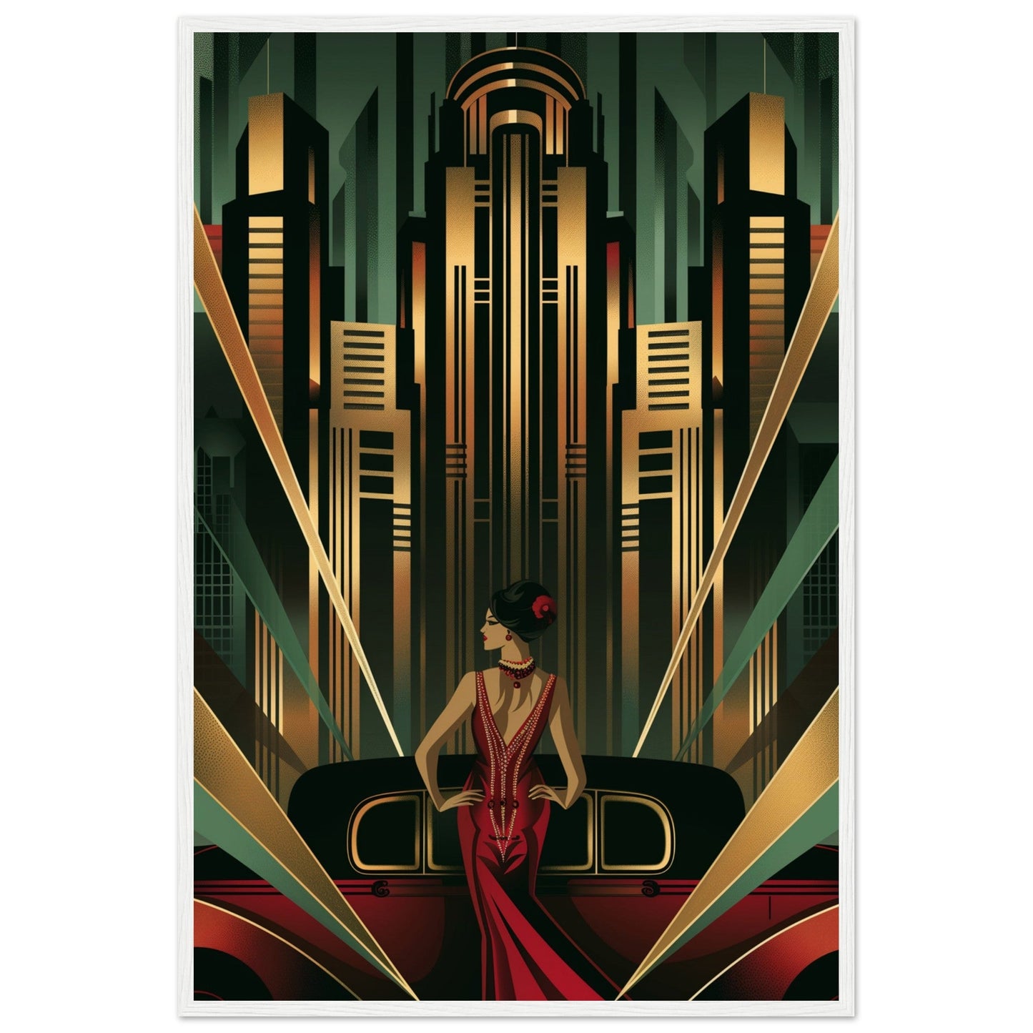 Poster Art Deco 1925 ( Bois-blanc-60x90-cm)