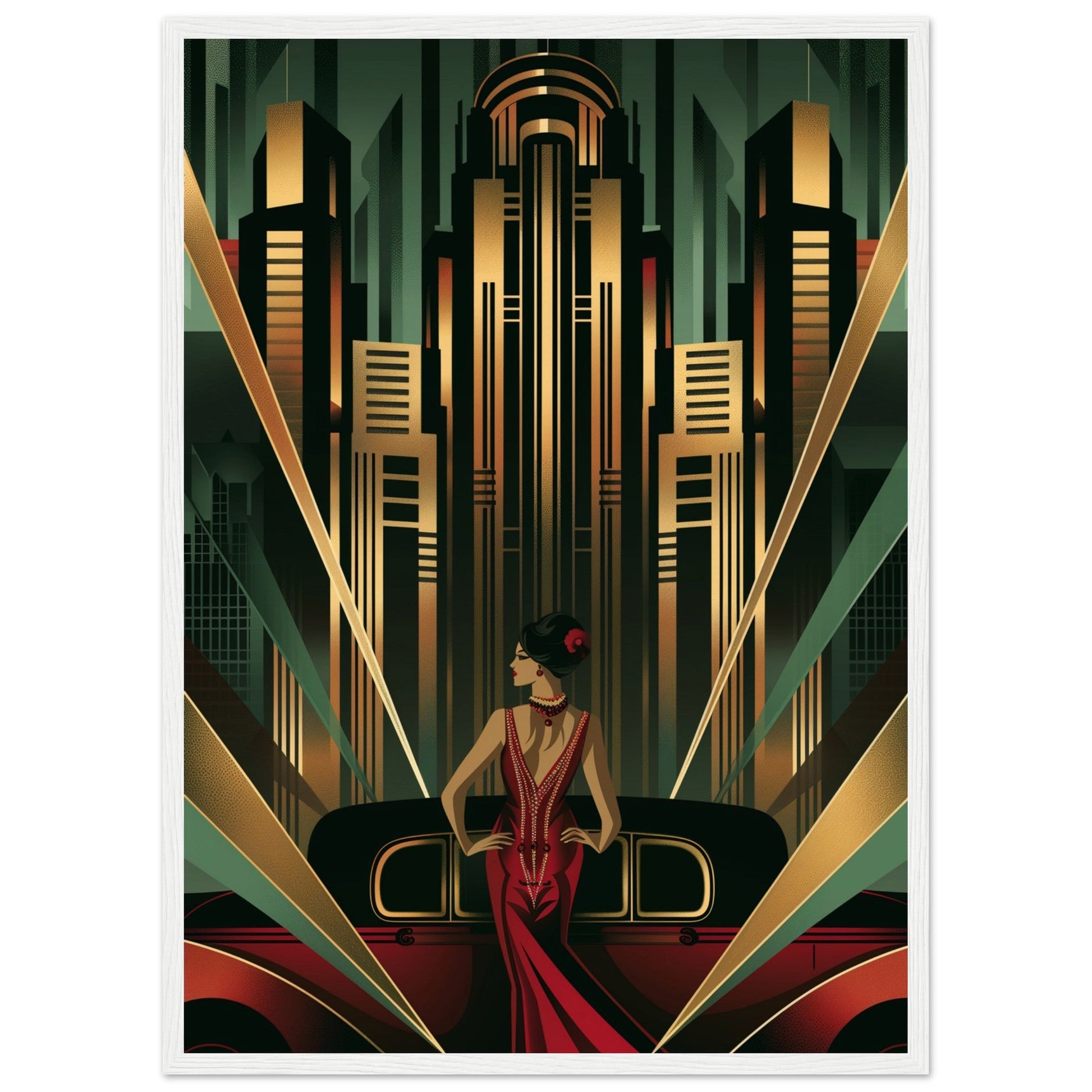 Poster Art Deco 1925 ( Bois-blanc-50x70-cm)