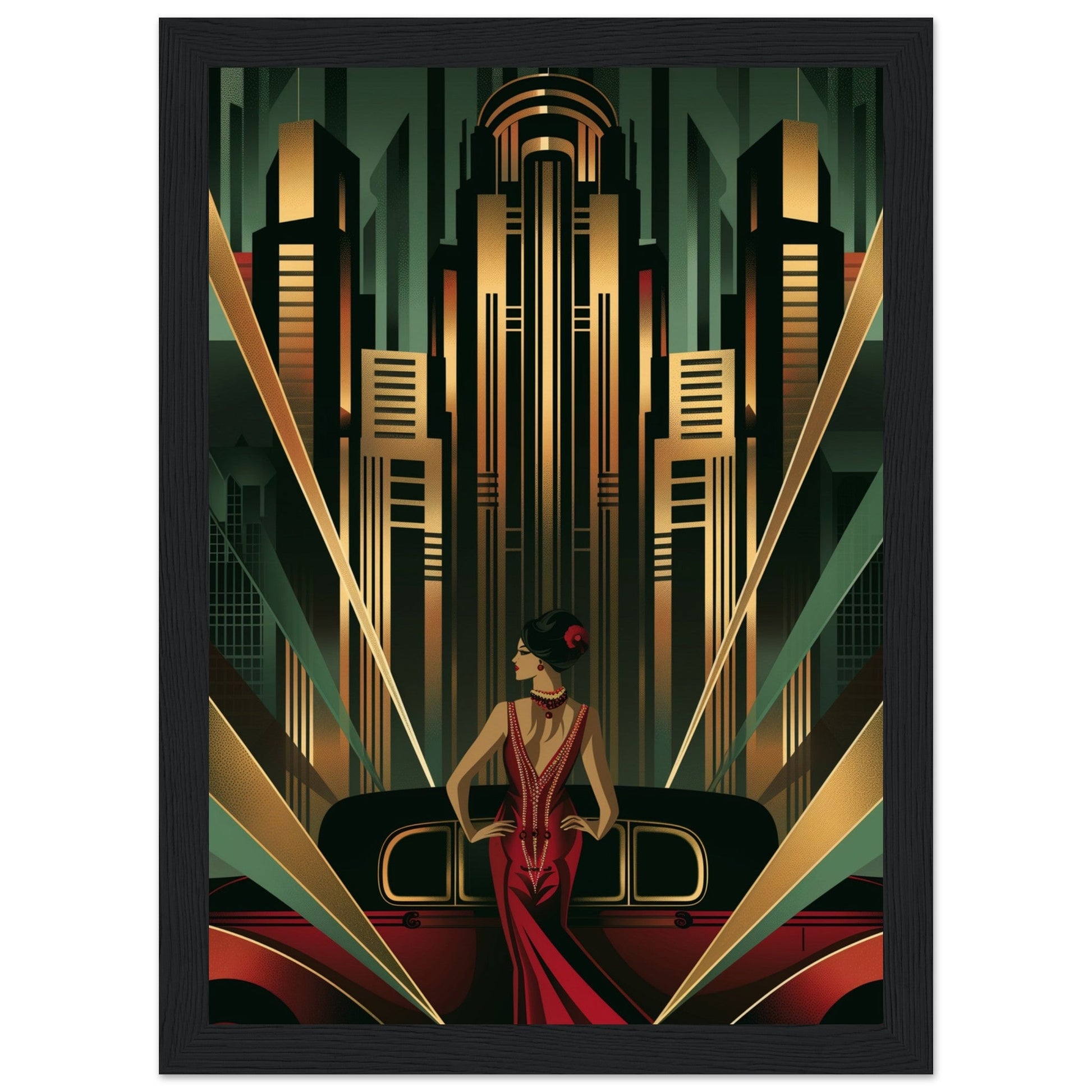 Poster Art Deco 1925 ( Bois-noir-21x29.7-cm)