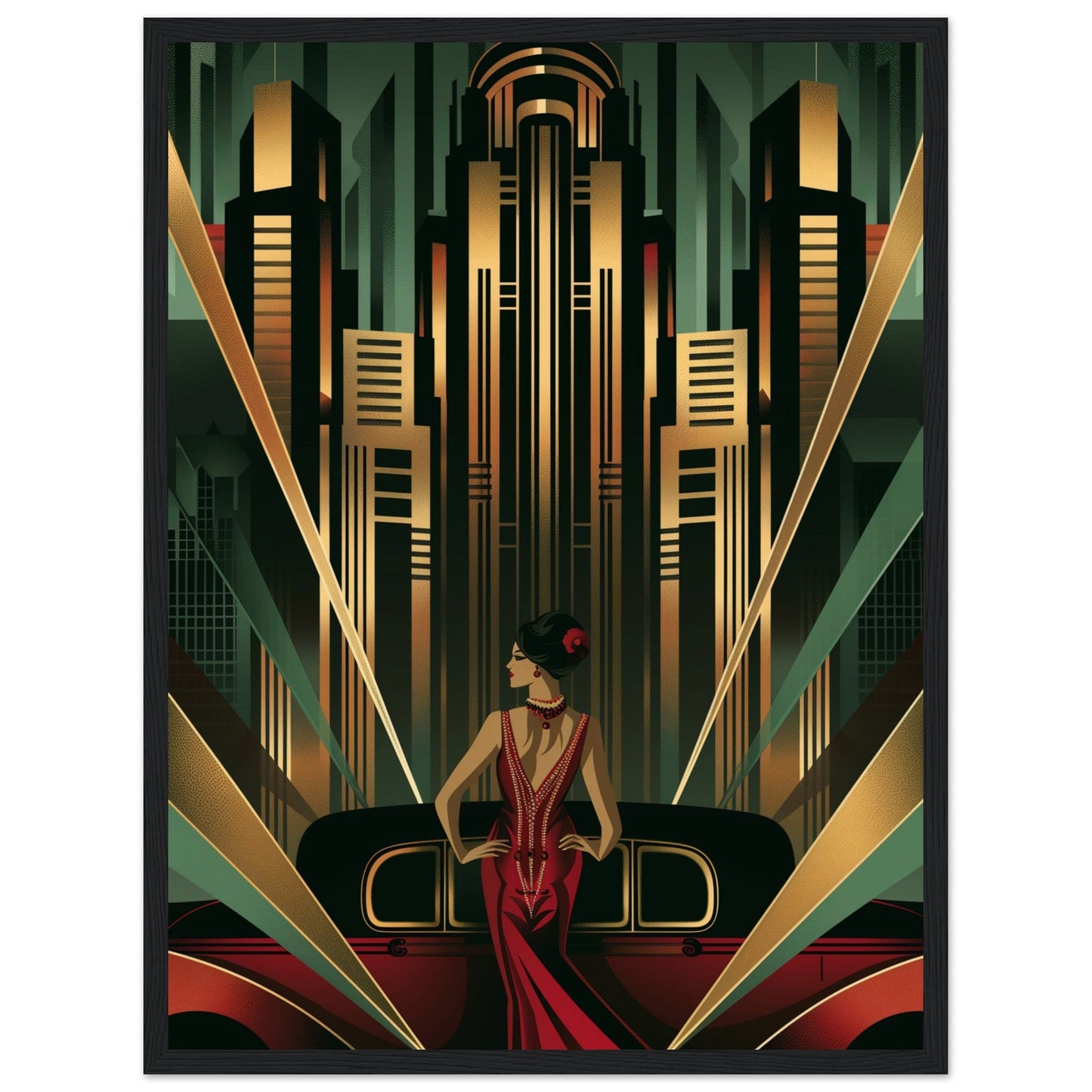 Poster Art Deco 1925 ( Bois-noir-45x60-cm)