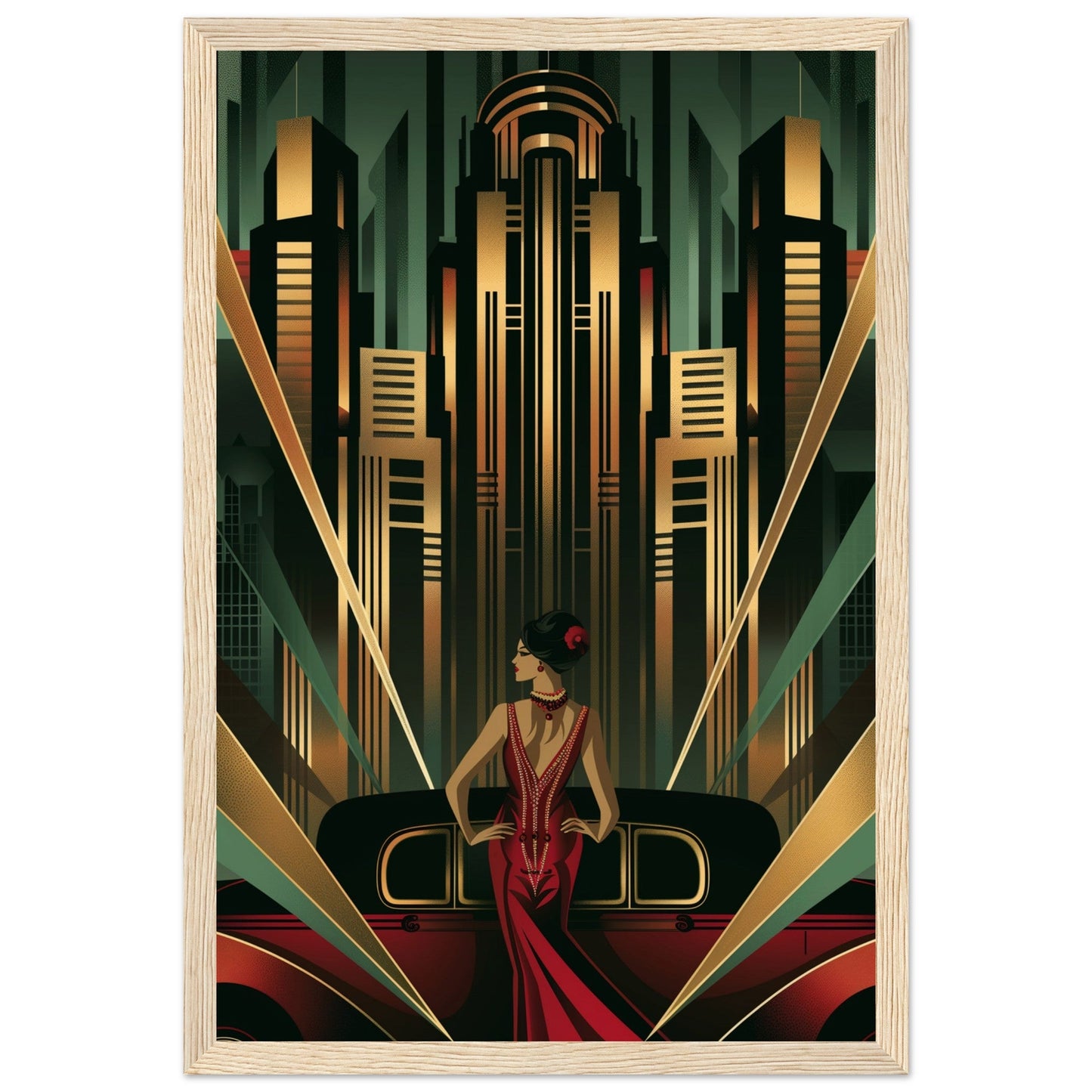 Poster Art Deco 1925 ( Bois-clair-30x45-cm)