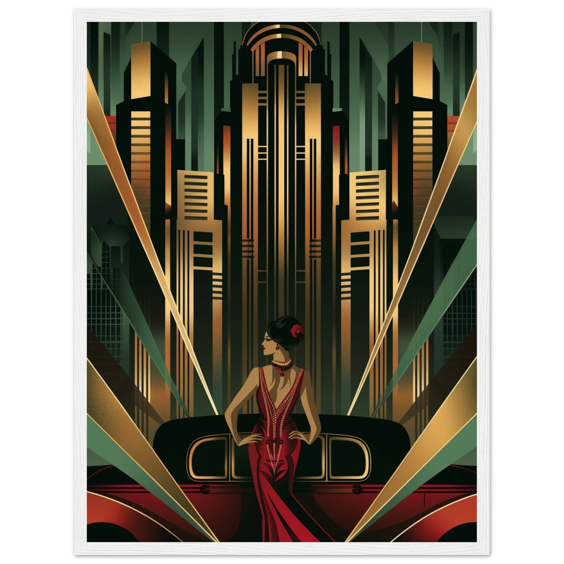 Poster Art Deco 1925 ( Bois-blanc-45x60-cm)