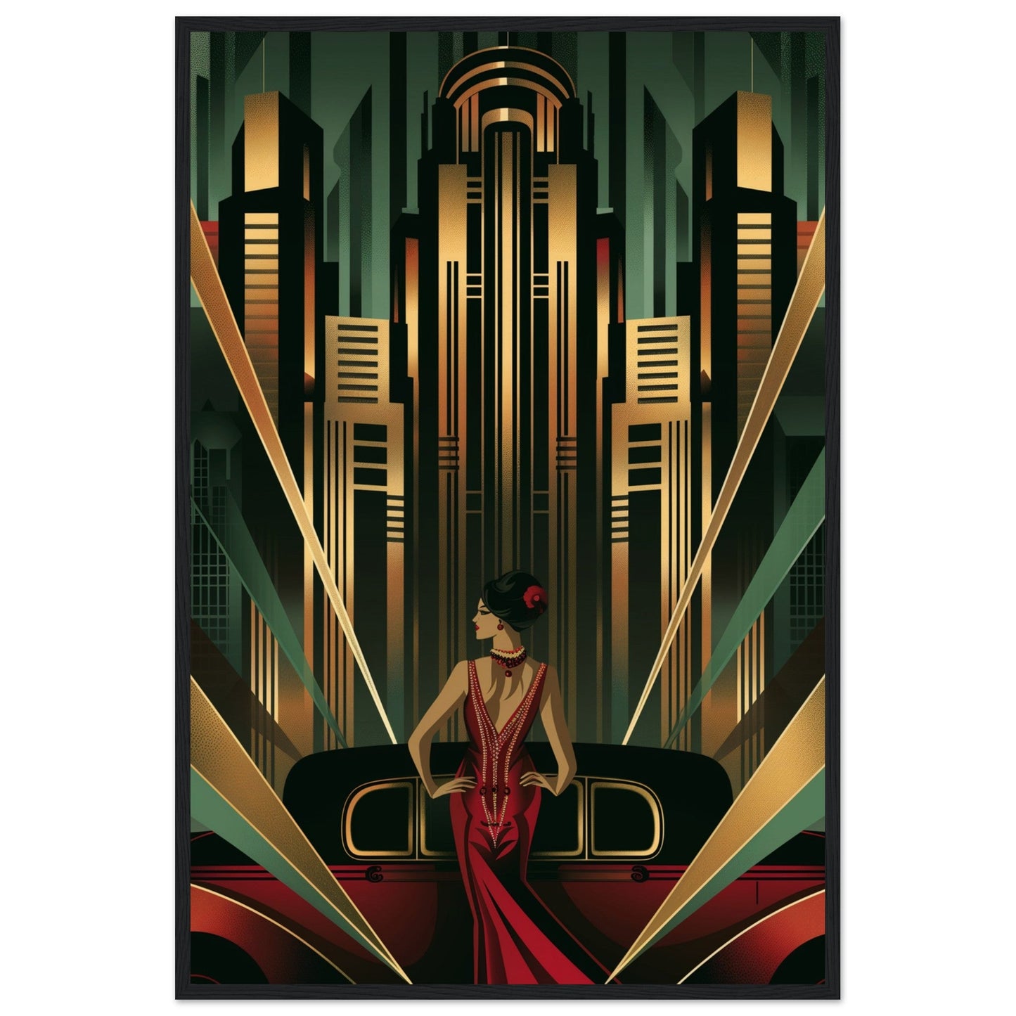 Poster Art Deco 1925 ( Bois-noir-60x90-cm)