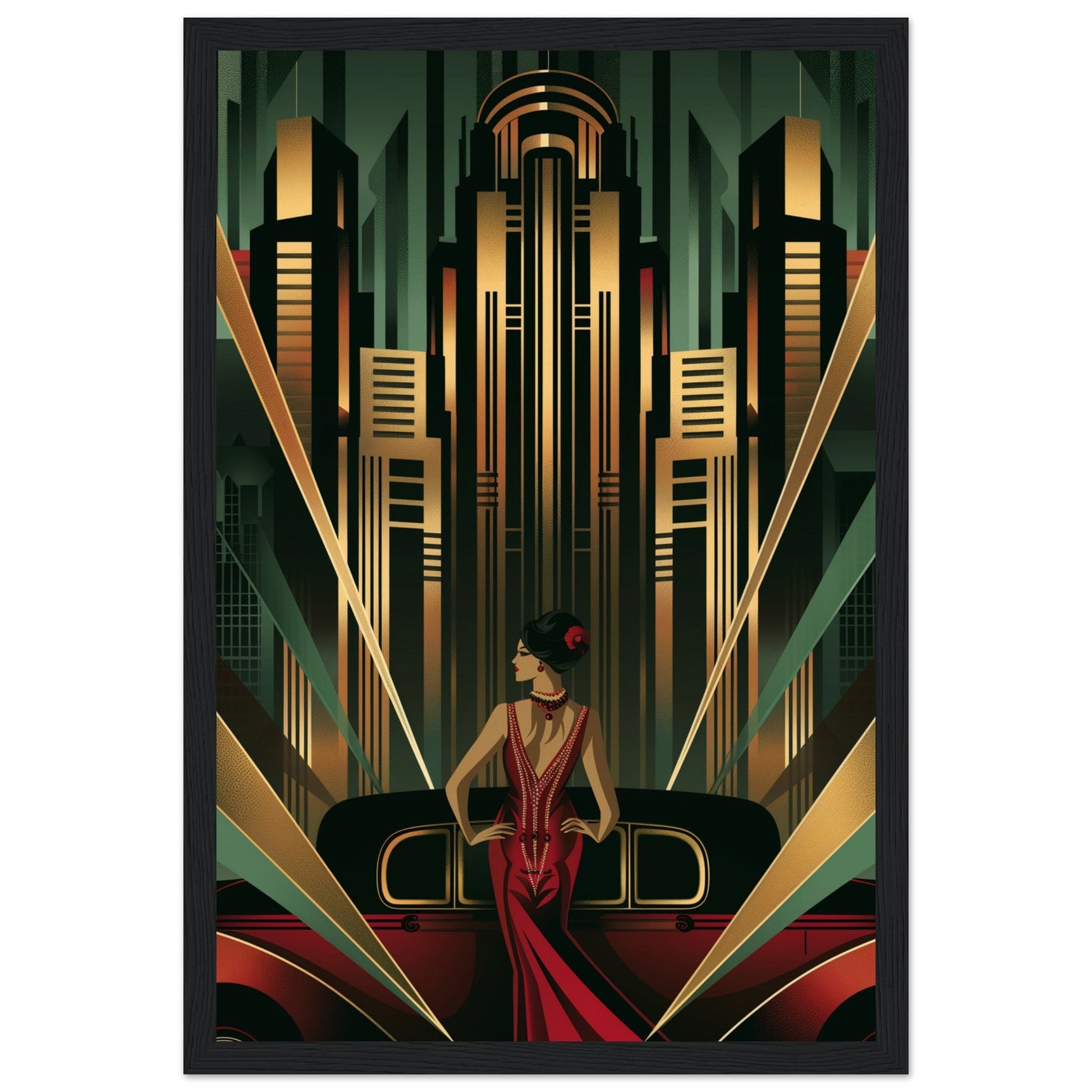 Poster Art Deco 1925 ( Bois-noir-30x45-cm)