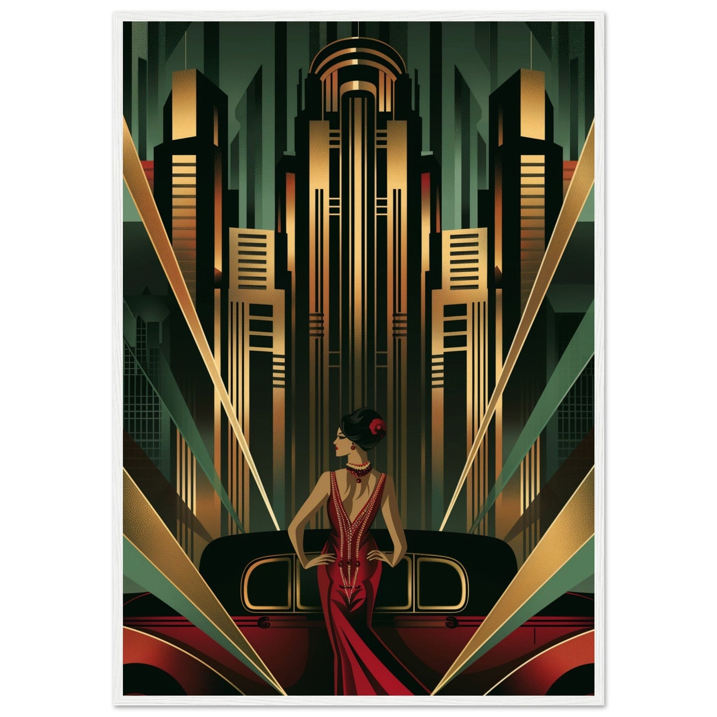 Poster Art Deco 1925 ( Bois-blanc-70x100-cm)