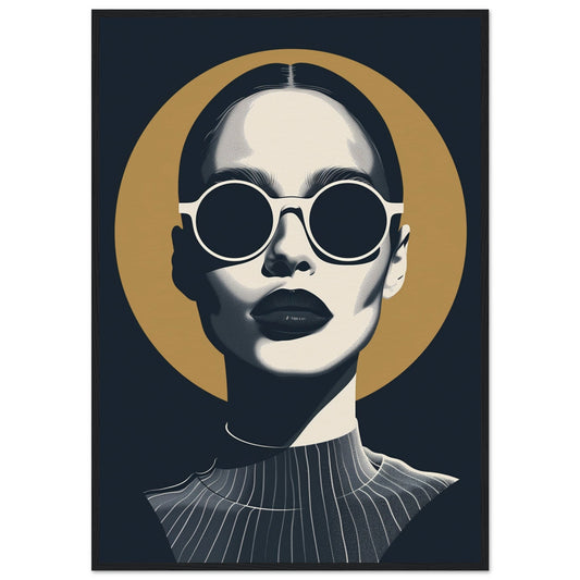 Poster Art Design ( 70x100-cm-Bois-noir)