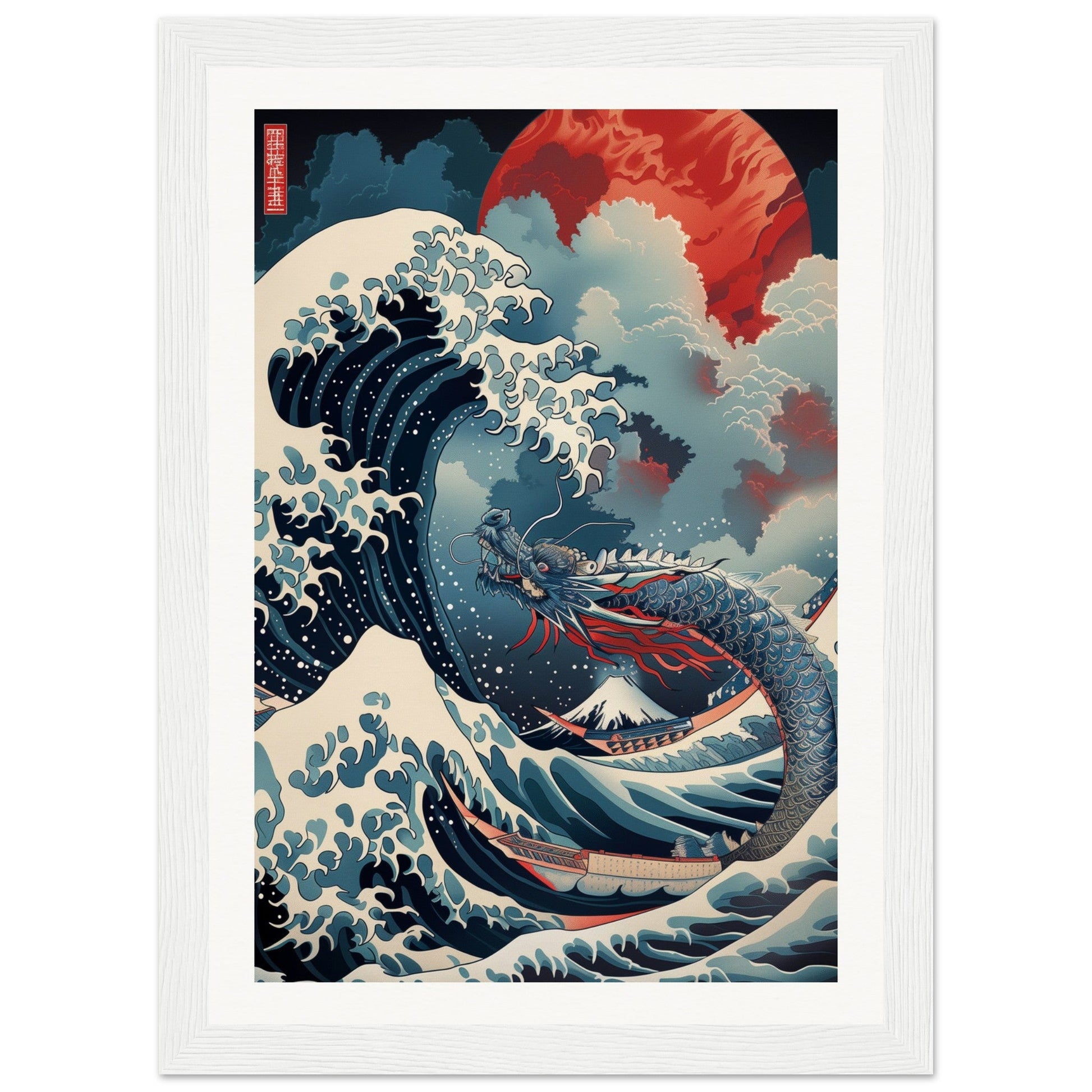 Poster Art Japonais ( 21x29.7-cm-Bois-blanc)