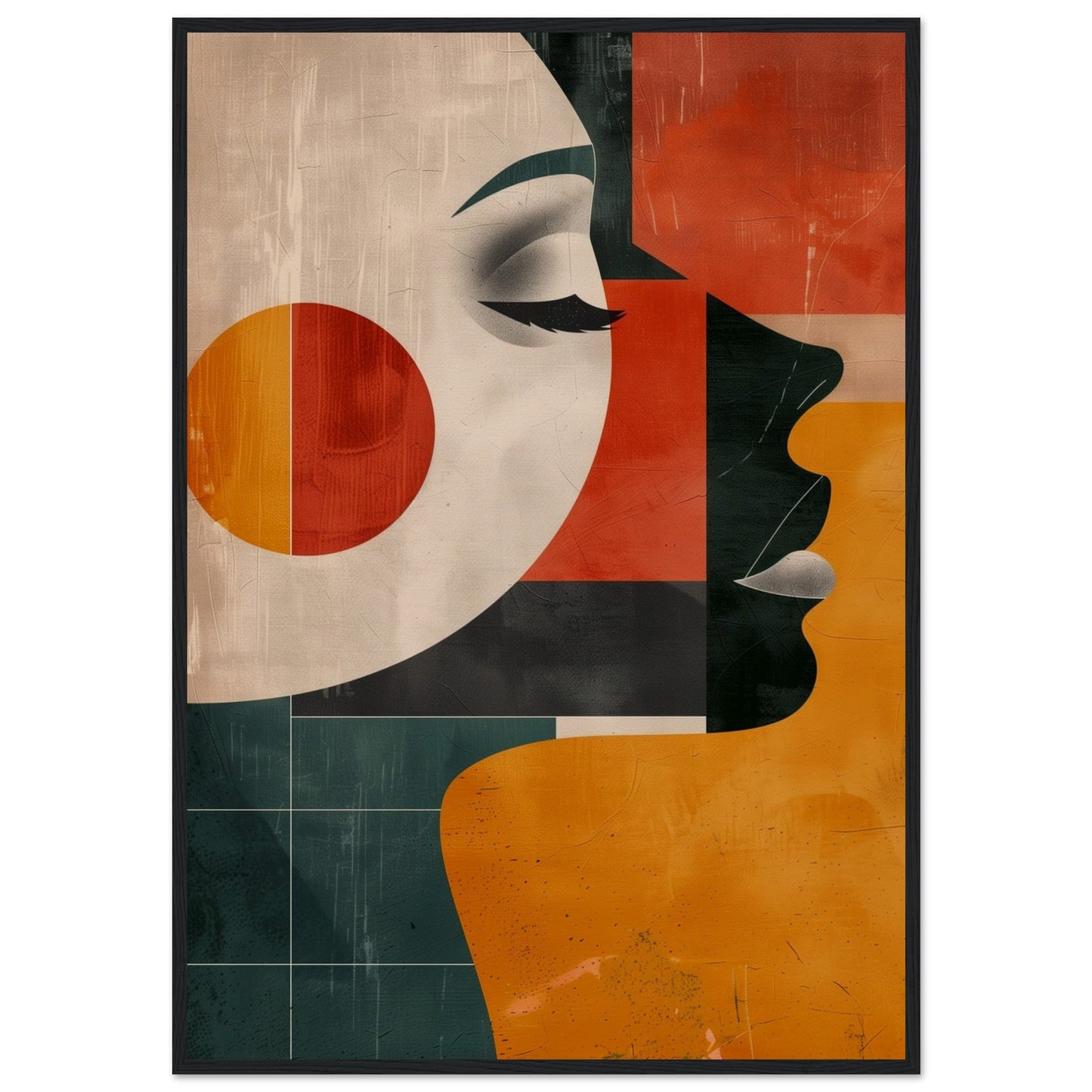 Poster Art Moderne ( 70x100-cm-Bois-noir)