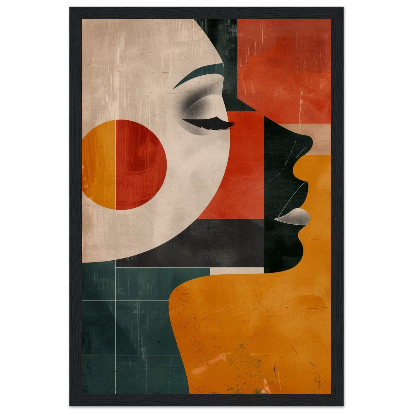 Poster Art Moderne ( 30x45-cm-Bois-noir)