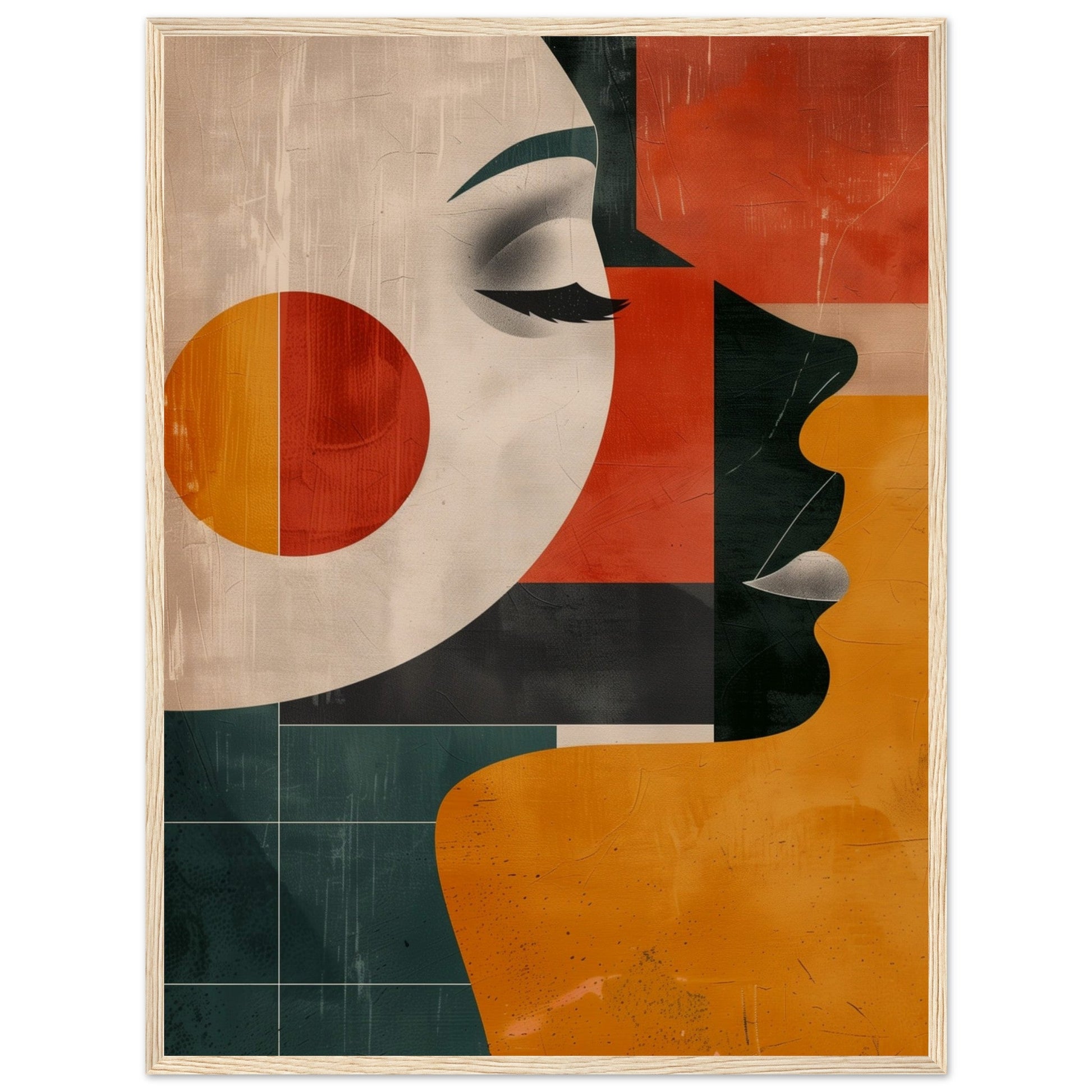 Poster Art Moderne ( 60x80-cm-Bois-clair)