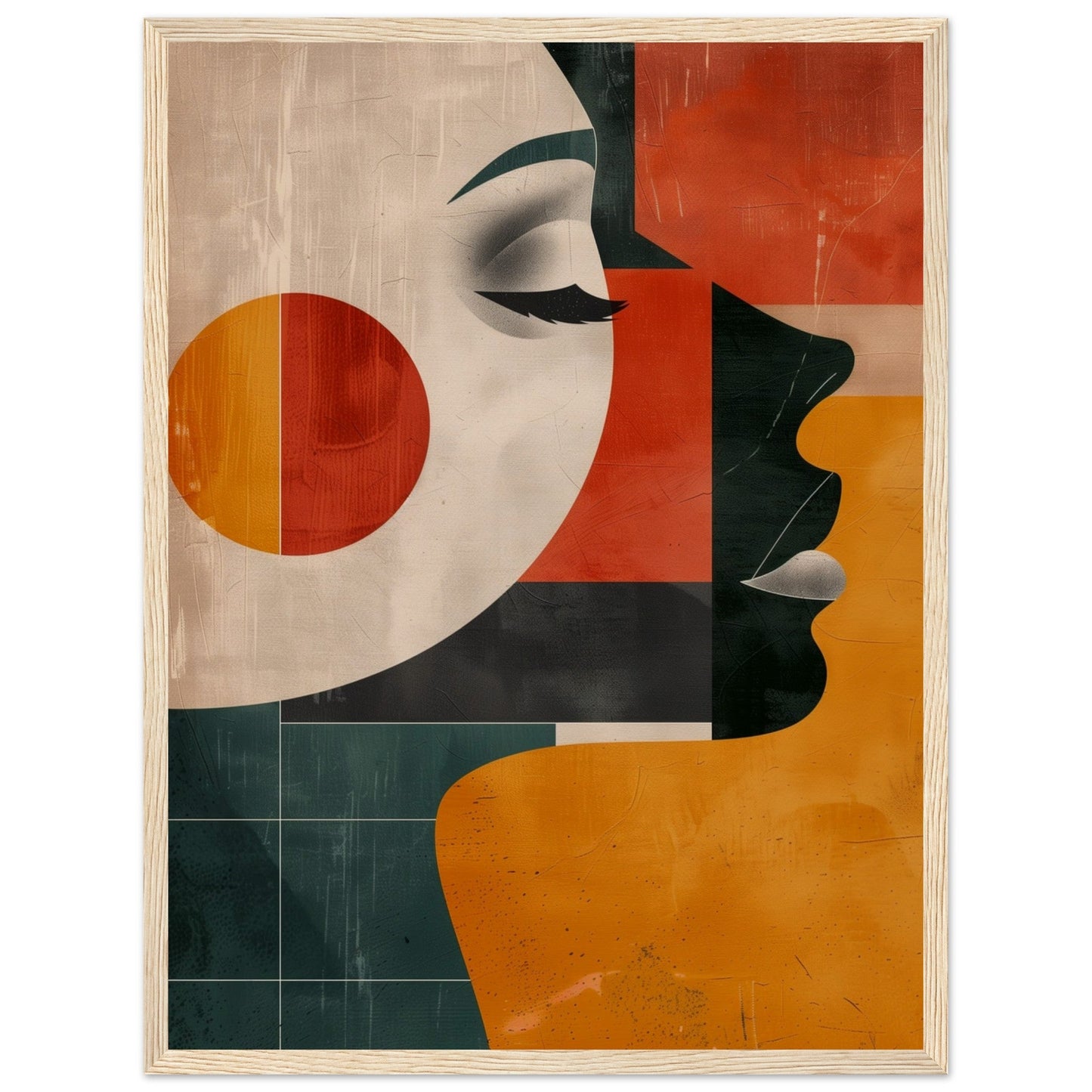 Poster Art Moderne ( 45x60-cm-Bois-clair)