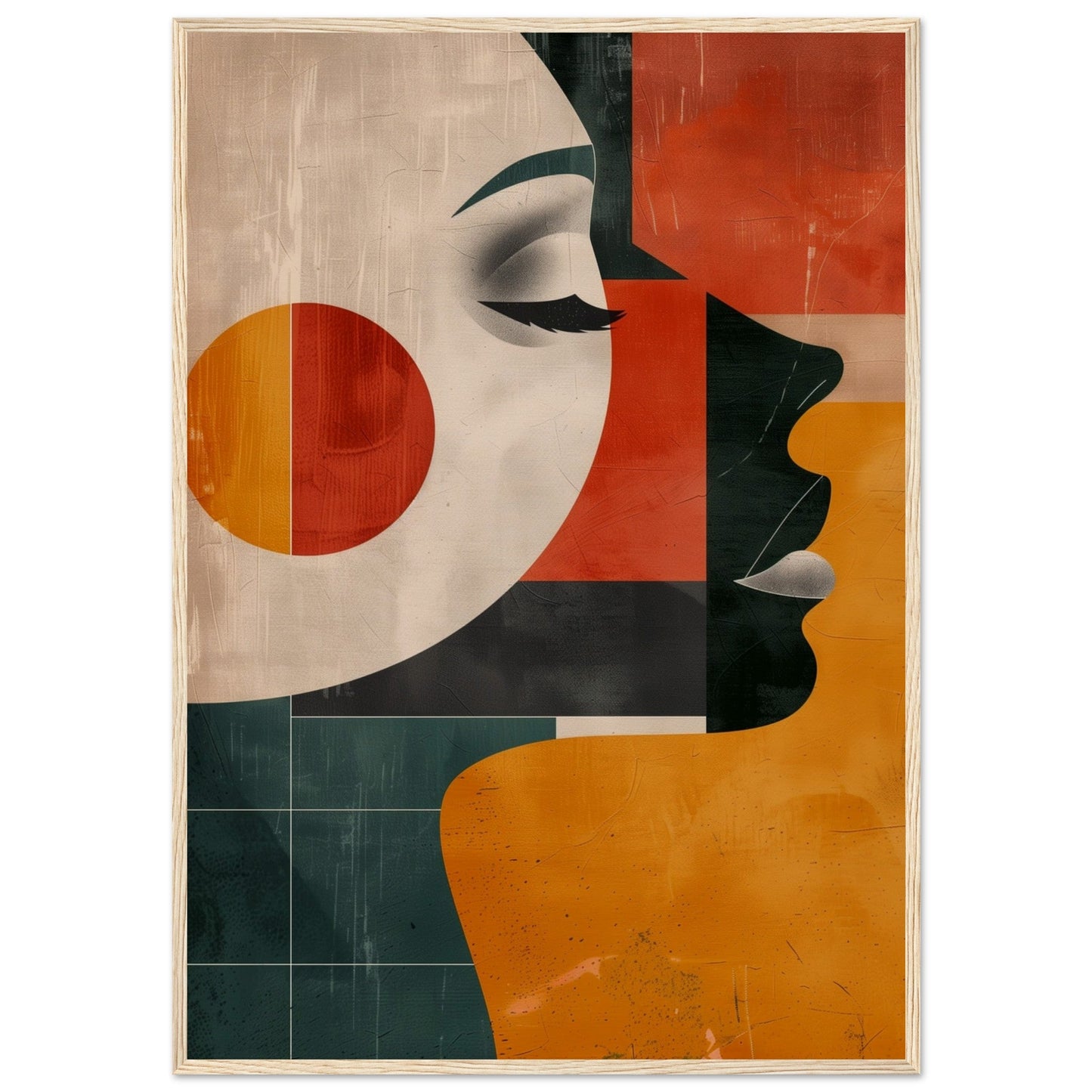 Poster Art Moderne ( 70x100-cm-Bois-clair)