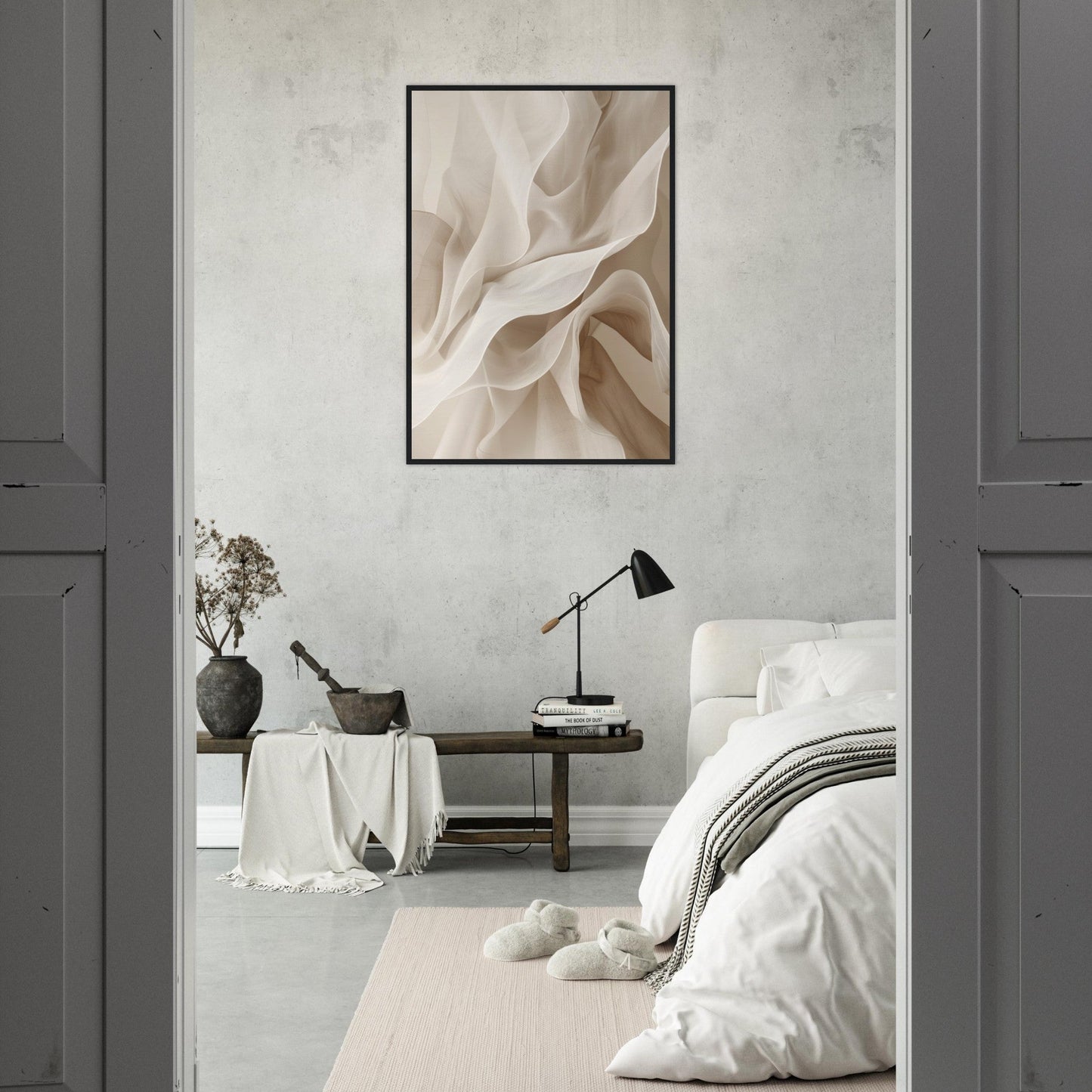 Poster Beige et Blanc ( )