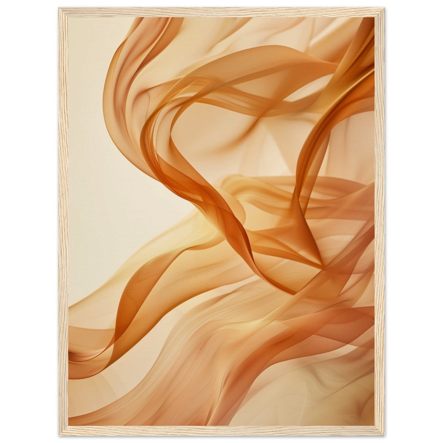 Poster Beige ( 45x60-cm-Bois-clair)