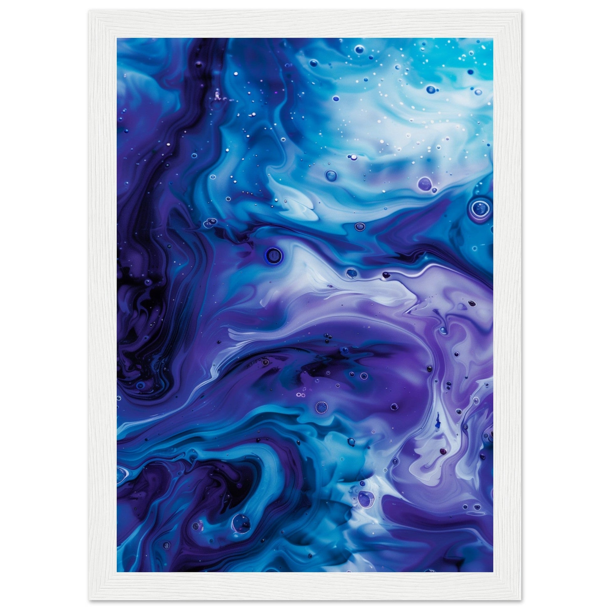 Poster Bleu Klein ( 21x29.7-cm-Bois-blanc)