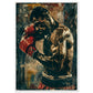 Poster Boxe Espagnol ( 70x100-cm-Bois-blanc)