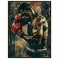 Poster Boxe Espagnol ( 60x80-cm-Bois-foncé)