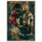 Poster Boxe Espagnol ( 70x100-cm-Bois-clair)