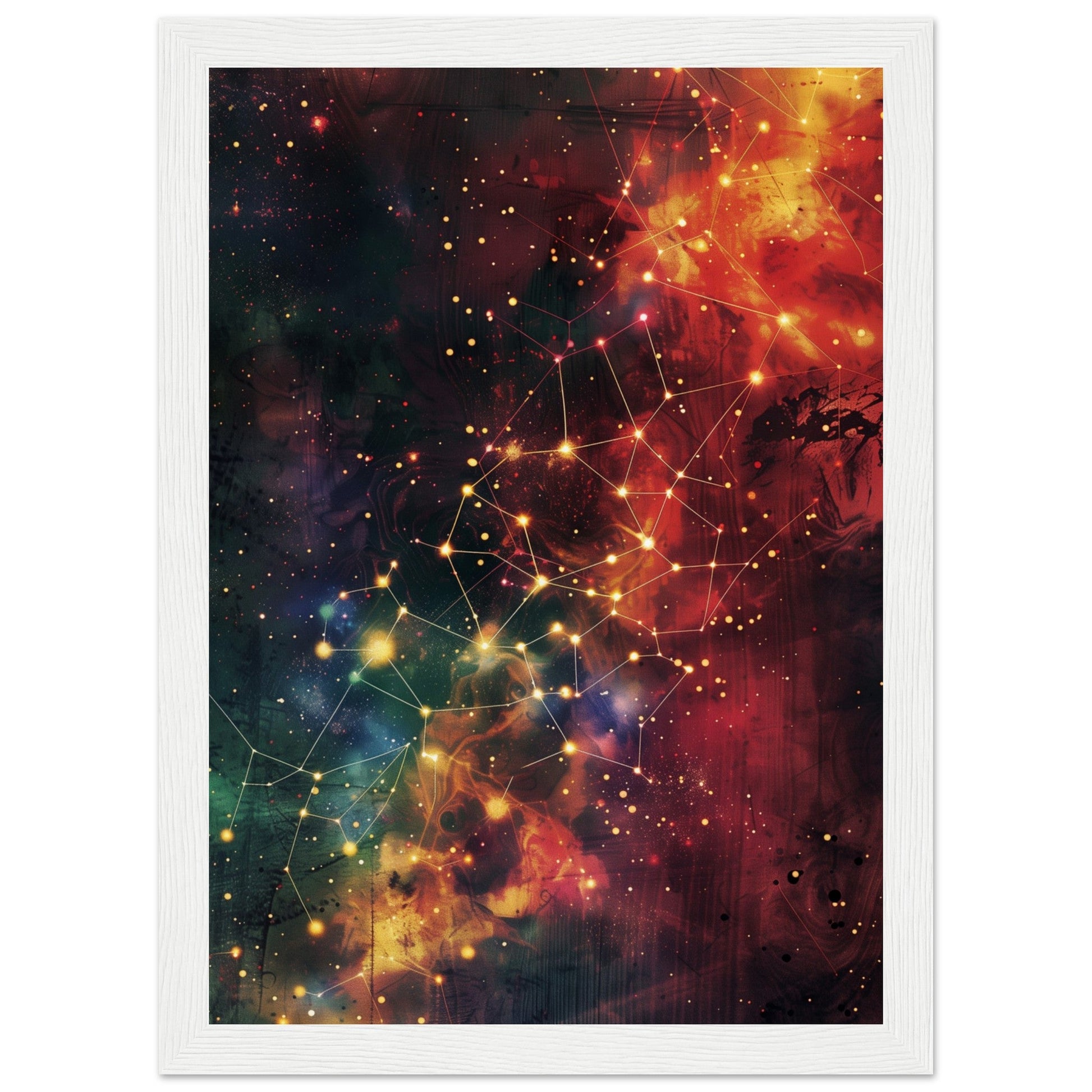 Poster Constellation ( 21x29.7-cm-Bois-blanc)