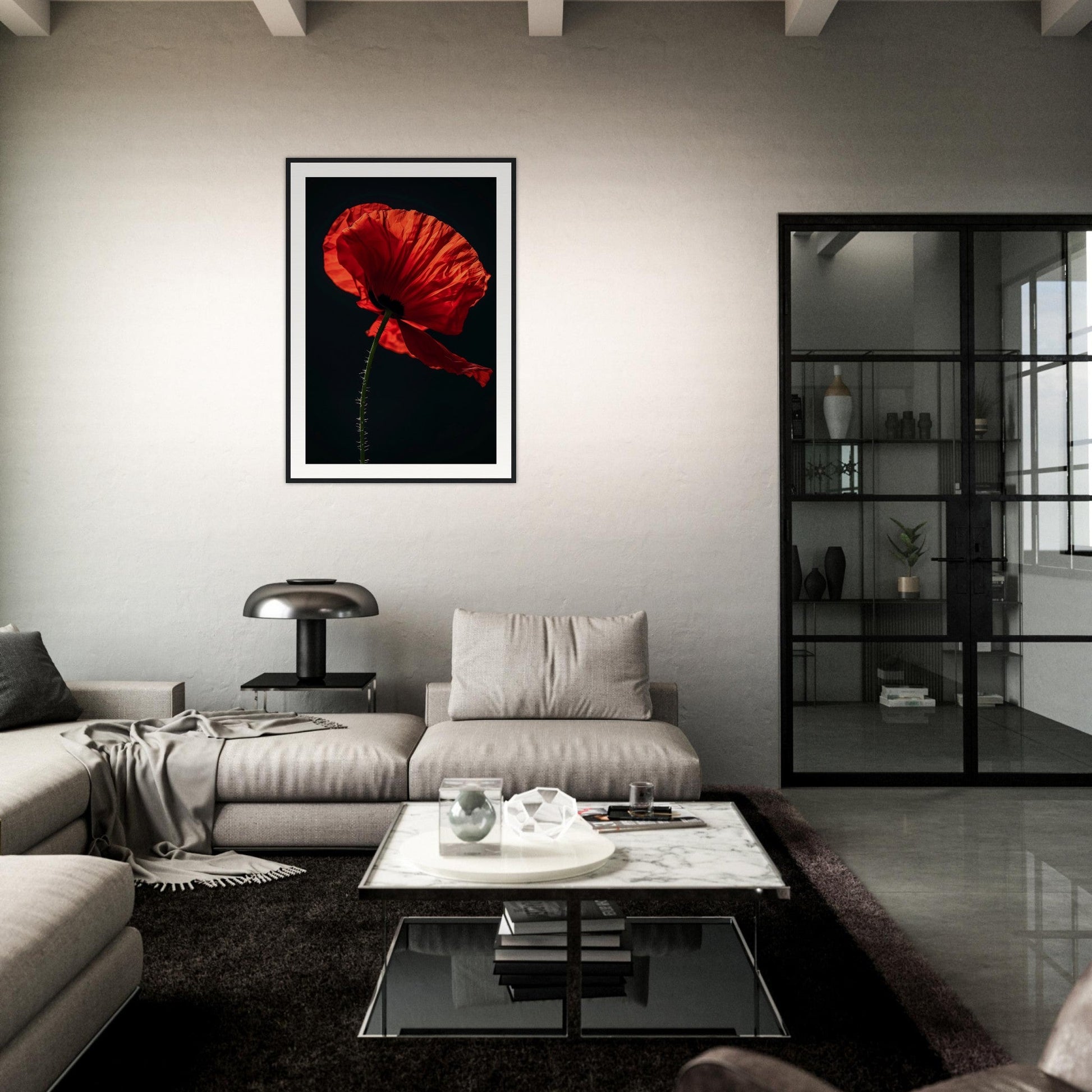 Poster Coquelicot Rouge ( )